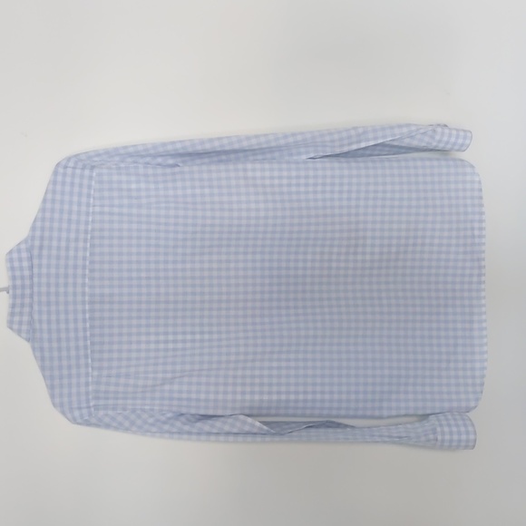 Fairlane Supima Cotton Dress Shirt, blue Plaid, SmallTall Slim - Picture 2 of 6